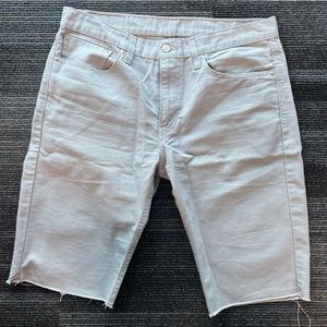 LEVI’S 511 NWT Slim Stretch Cut-Off Gray Shorts 34